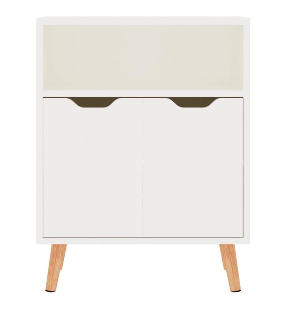 Sideboard Hochglanz-Weiss 60x30x72 cm Holzwerkstoff