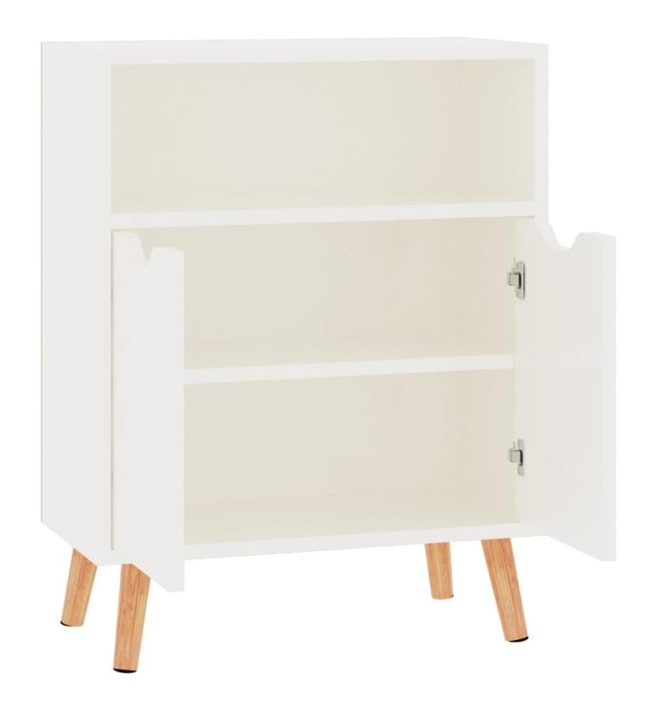 Sideboard Hochglanz-Weiss 60x30x72 cm Holzwerkstoff