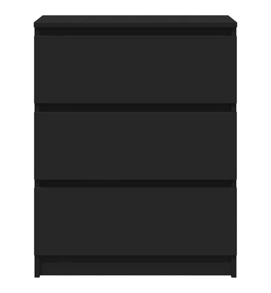 Sideboard Schwarz 60x35x76 cm Holzwerkstoff