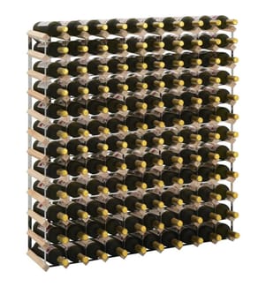 Weinregal für 120 Flaschen Massivholz Kiefer