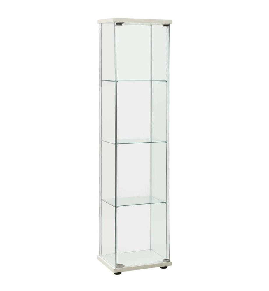 Vitrine Hartglas Weiss