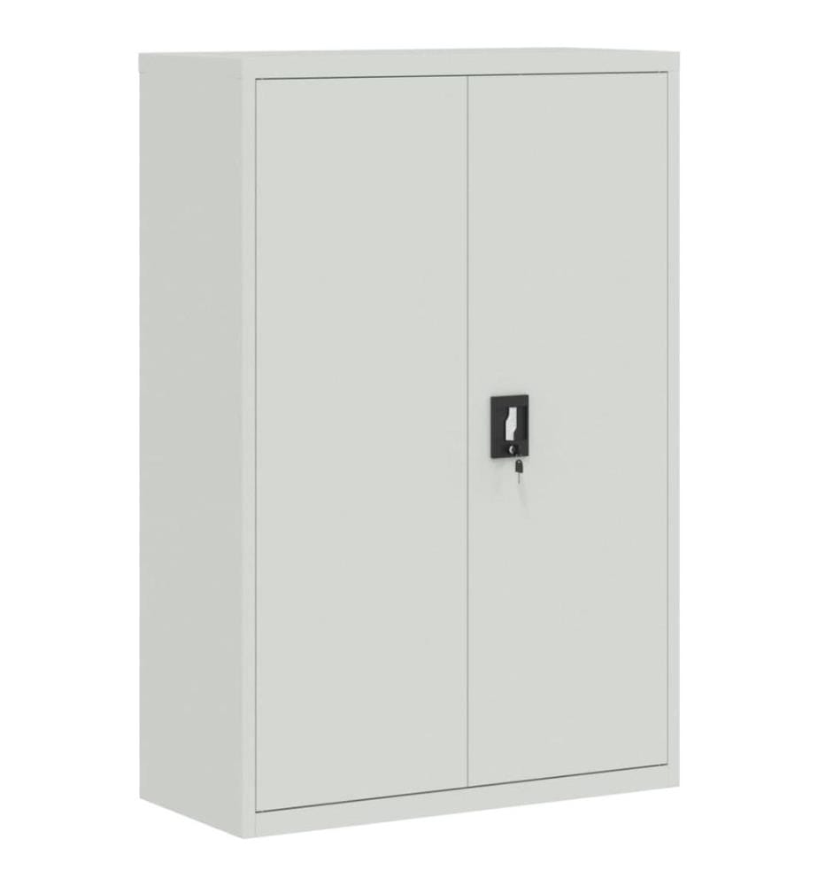 Armoire de bureau 90x40x140 cm Acier Gris
