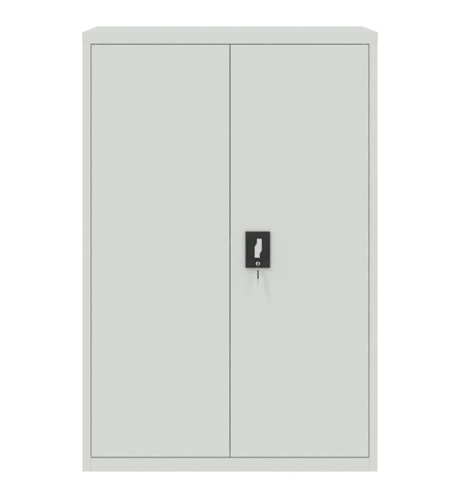 Armoire de bureau 90x40x140 cm Acier Gris