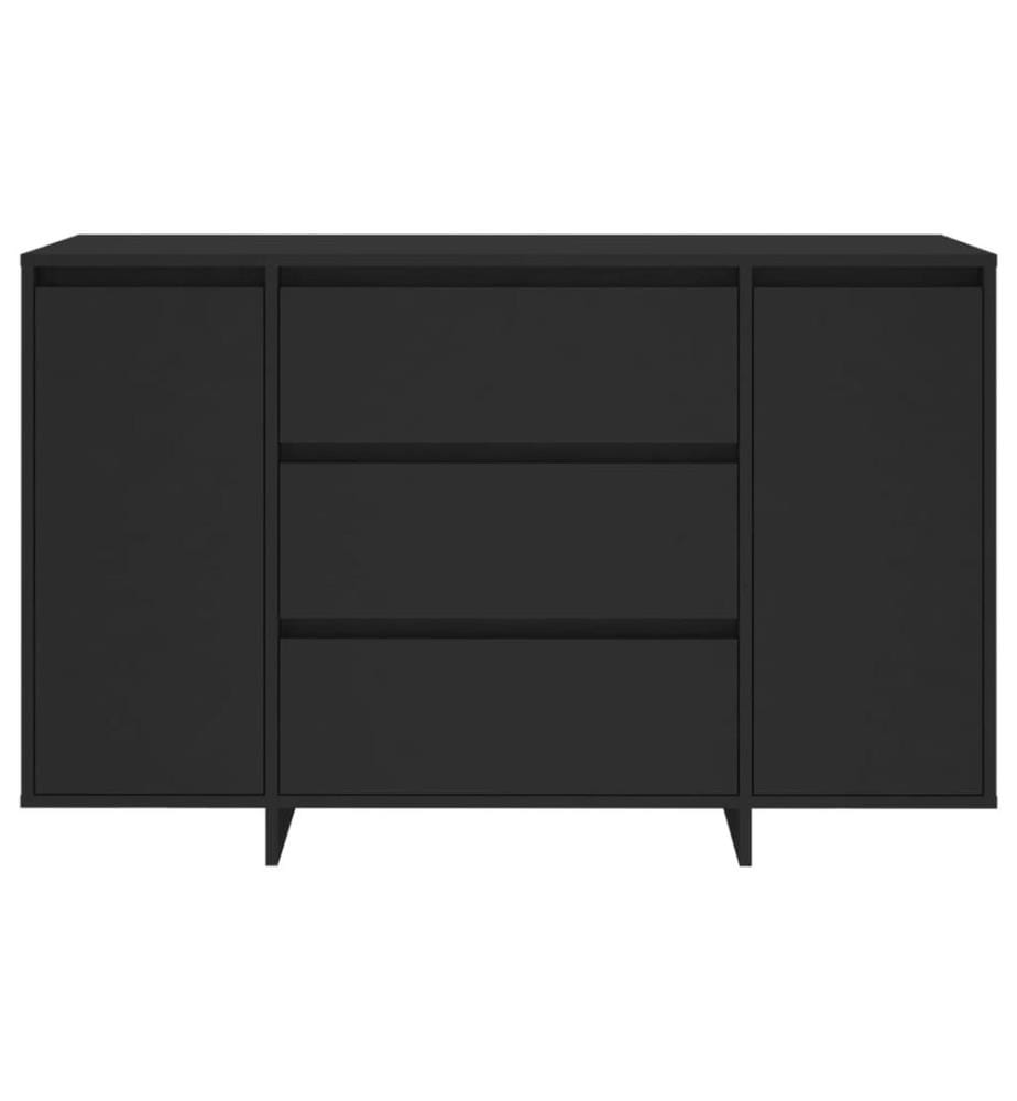 Sideboard mit 3 Schubladen Schwarz 120x41x75 cm Holzwerkstoff