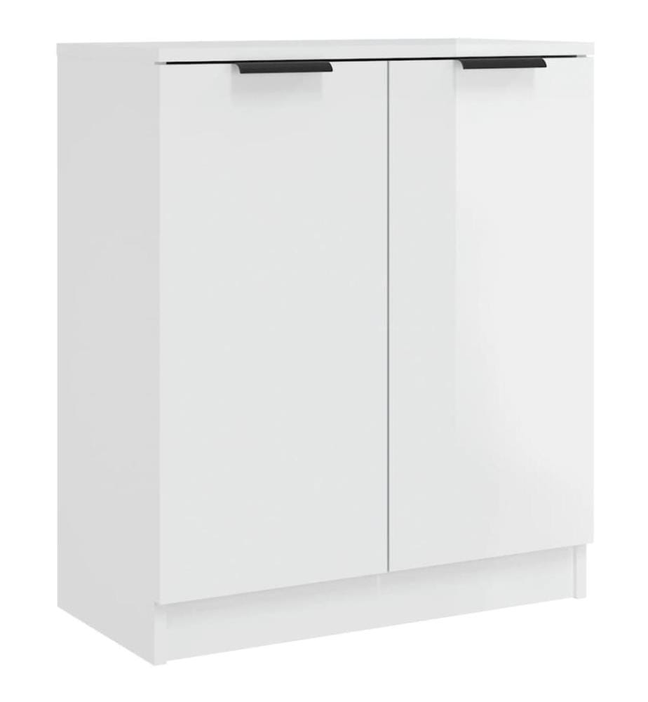Sideboard Hochglanz-Weiss 60x30x70 cm Holzwerkstoff