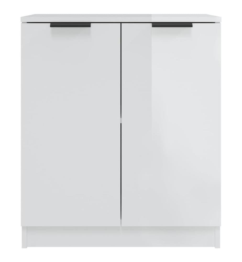 Sideboard Hochglanz-Weiss 60x30x70 cm Holzwerkstoff