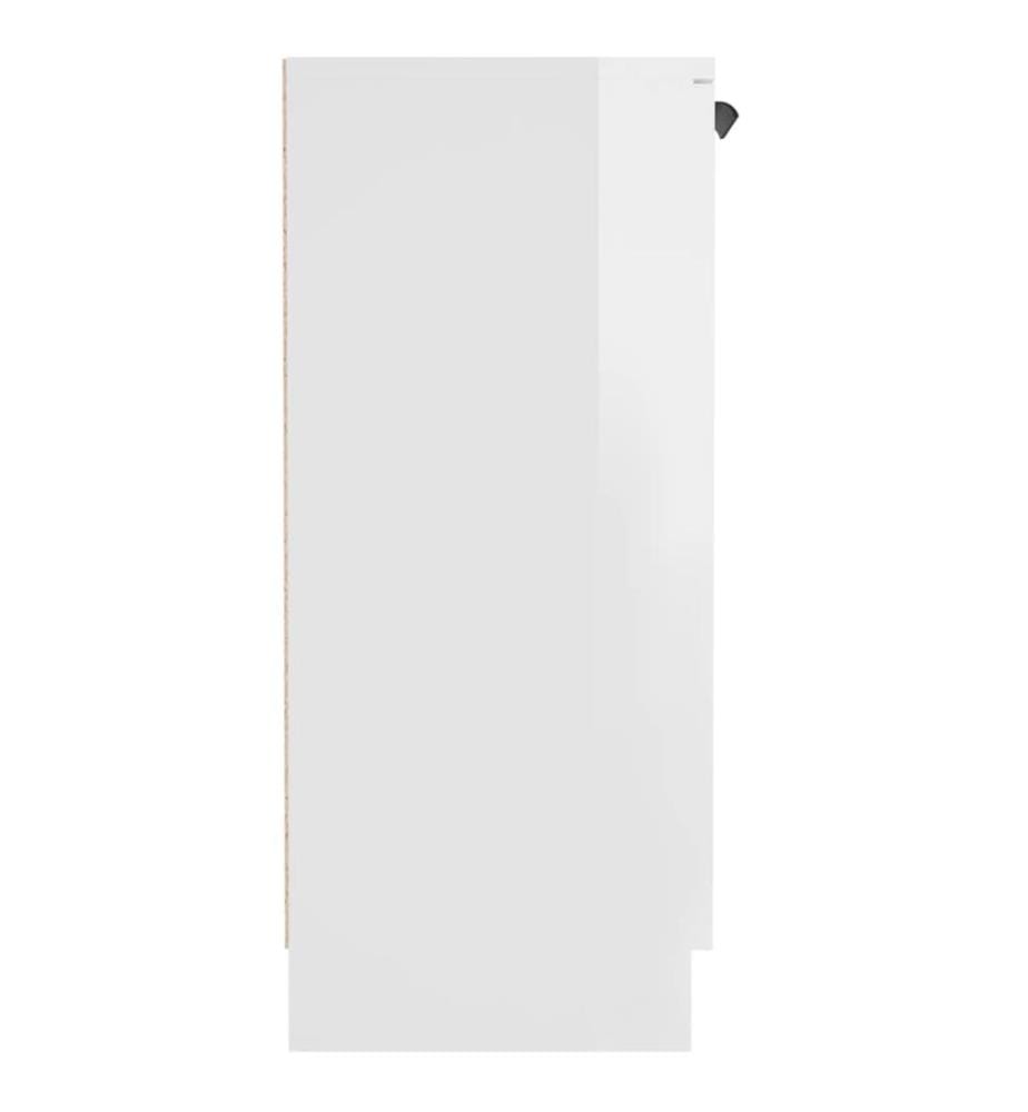 Sideboard Hochglanz-Weiss 60x30x70 cm Holzwerkstoff