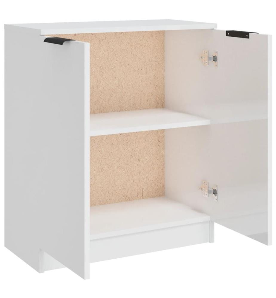 Sideboard Hochglanz-Weiss 60x30x70 cm Holzwerkstoff