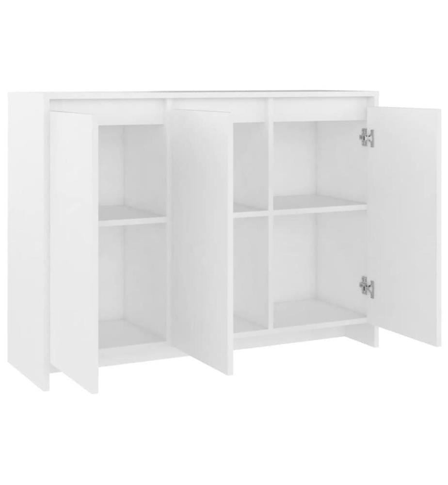 Sideboard Weiss 102x33x75 cm Holzwerkstoff