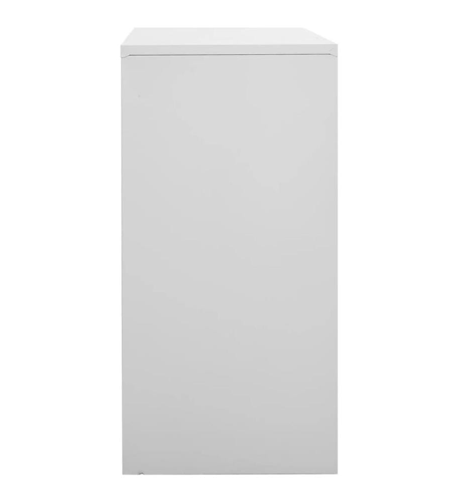 Schliessfachschrank Hellgrau 90x45x92,5 cm Stahl