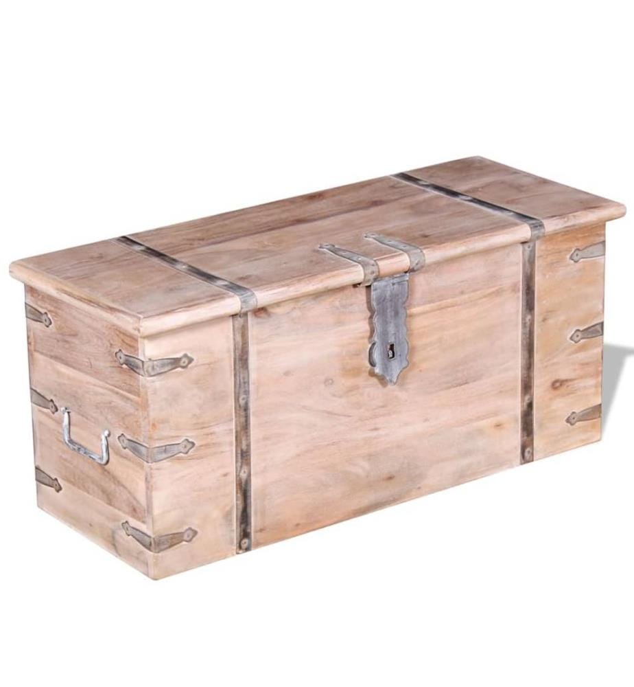 Ensemble de deux coffres de rangement Bois d'Acacia