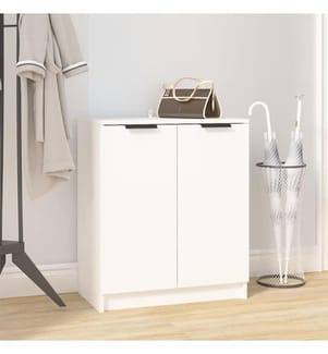 Schuhschrank Weiss 59x35x70 cm Holzwerkstoff