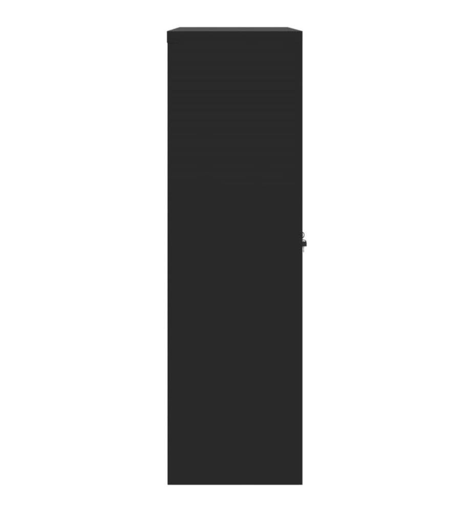 Classeur noir 90x40x140 cm acier