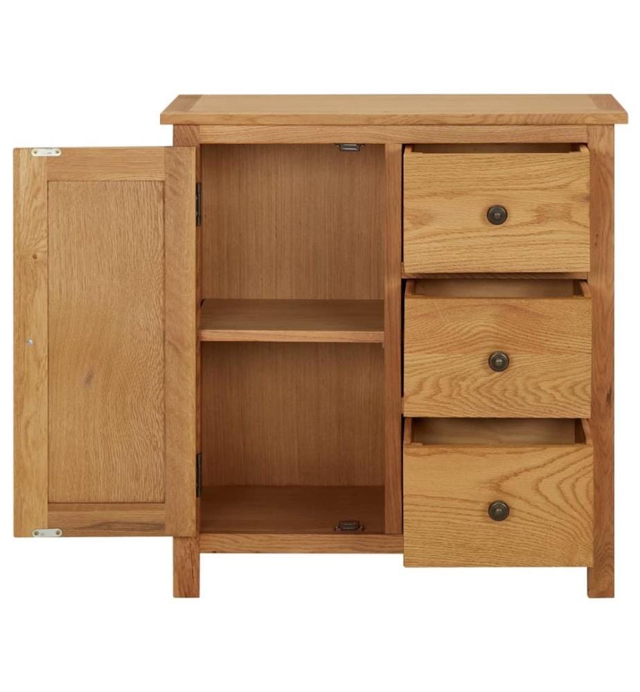 Küchenschrank 70x35x75 cm Massivholz Eiche