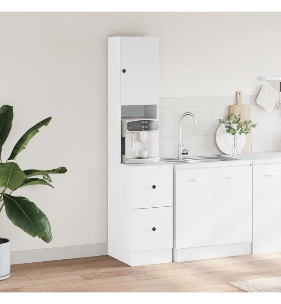 Küchenschrank Weiss 35x50x180 cm Holzwerkstoff