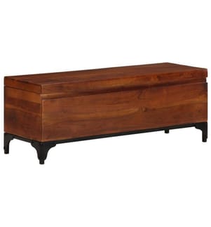 Coffre de rangement 110x35x41 cm Bois d'acacia solide