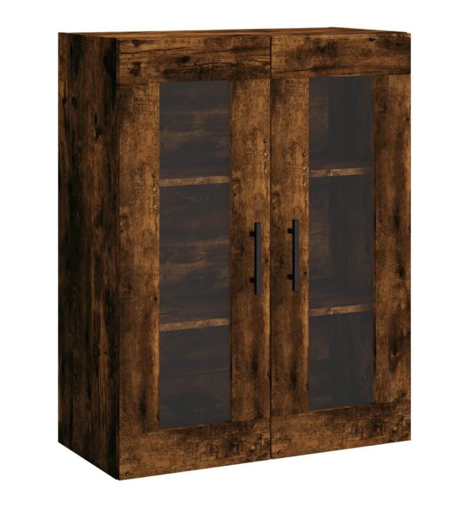 Highboard Räuchereiche 69,5x34x180 cm Holzwerkstoff