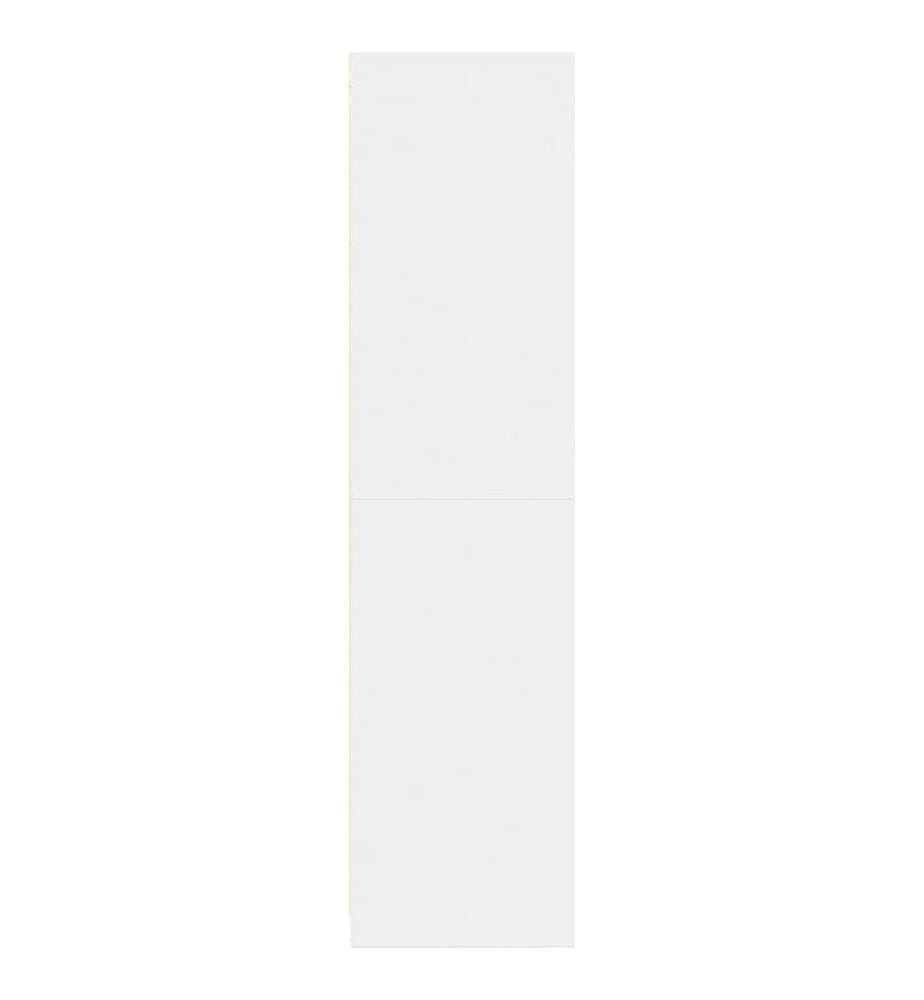 Garde-robe blanc 80x50x200 cm bois d'ingénierie