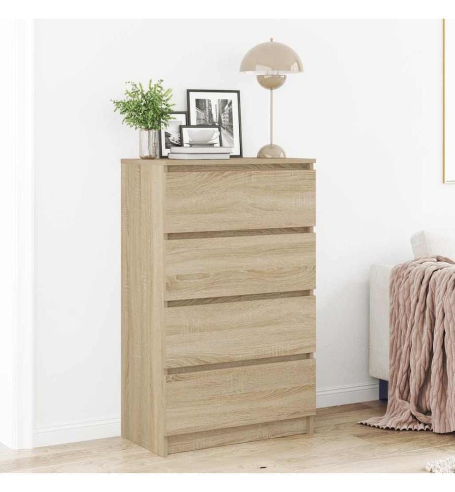 Sideboard Sonoma-Eiche 60x35x98,5 cm Holzwerkstoff