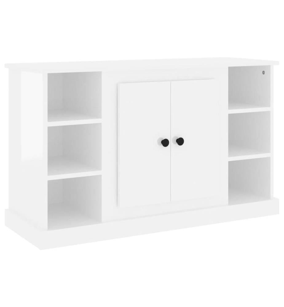 Sideboard Hochglanz-Weiss 100x35,5x60 cm Holzwerkstoff