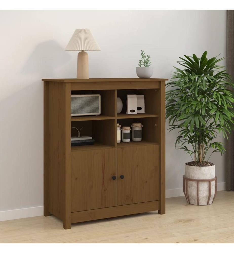 Sideboard Honigbraun 83x41,5x100 cm Massivholz Kiefer