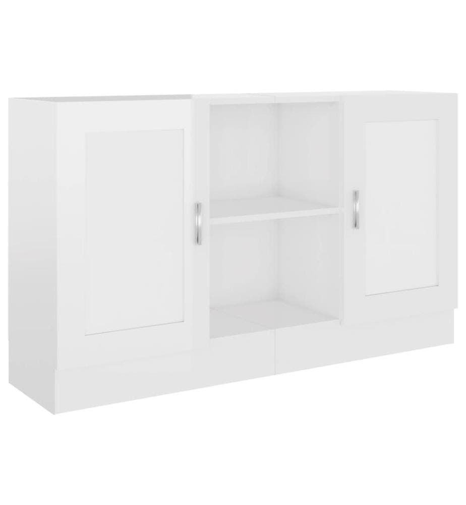 Sideboard Hochglanz-Weiss 120x30,5x70 cm Holzwerkstoff