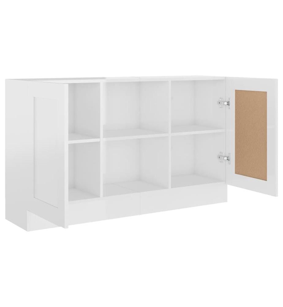 Sideboard Hochglanz-Weiss 120x30,5x70 cm Holzwerkstoff