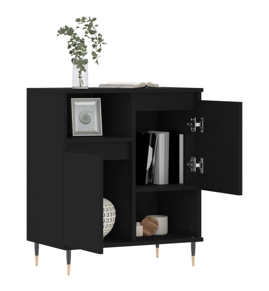 Sideboard Schwarz 60x35x70 cm Holzwerkstoff