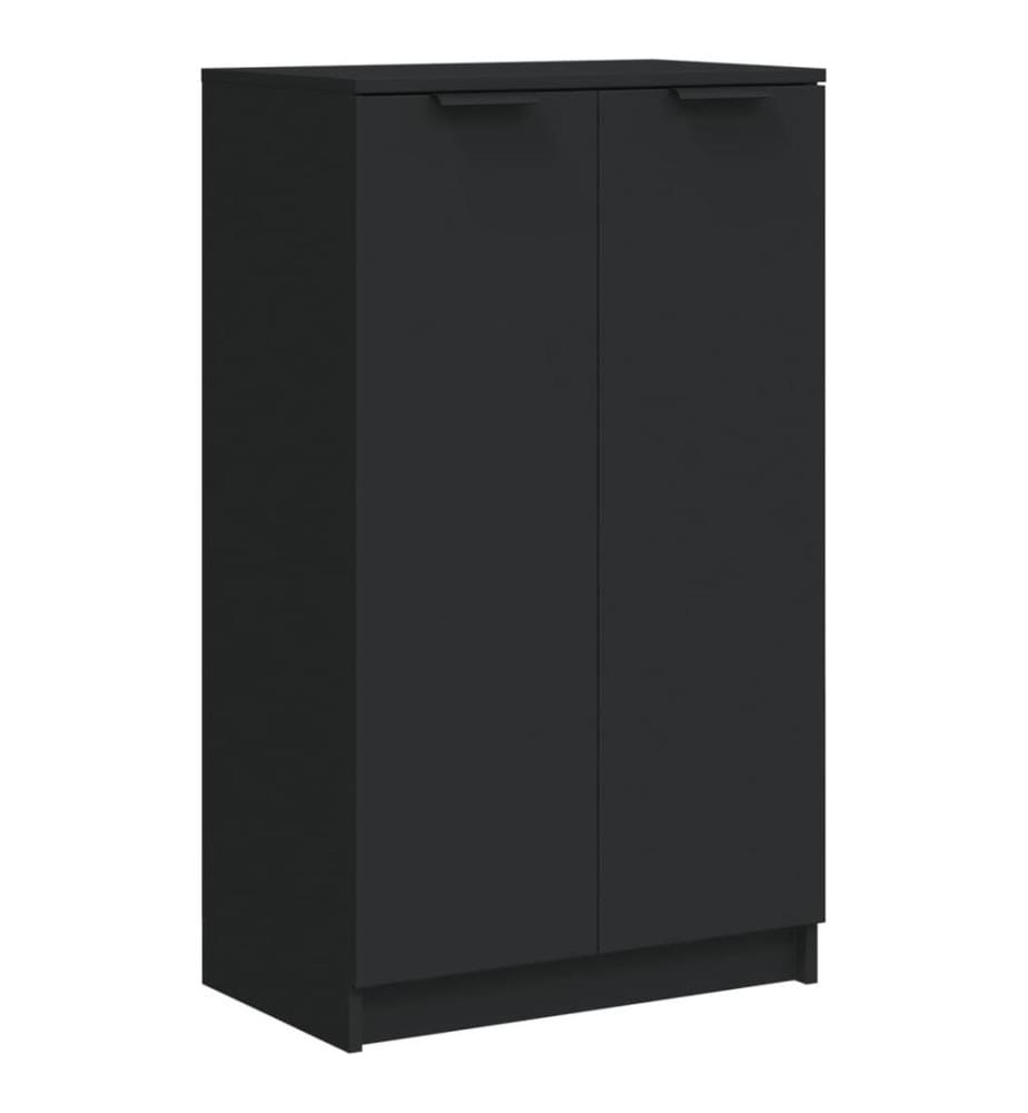 Schuhschrank Schwarz 59x35x100 cm Holzwerkstoff