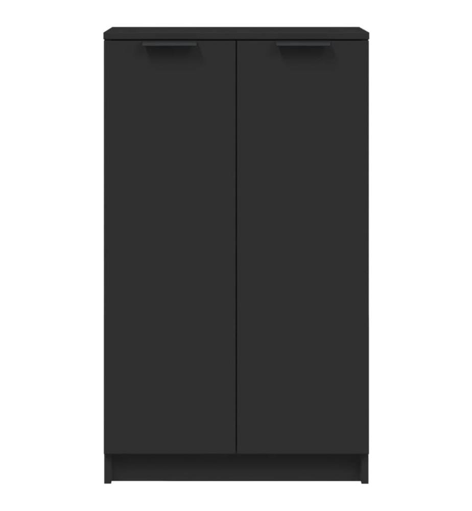 Schuhschrank Schwarz 59x35x100 cm Holzwerkstoff