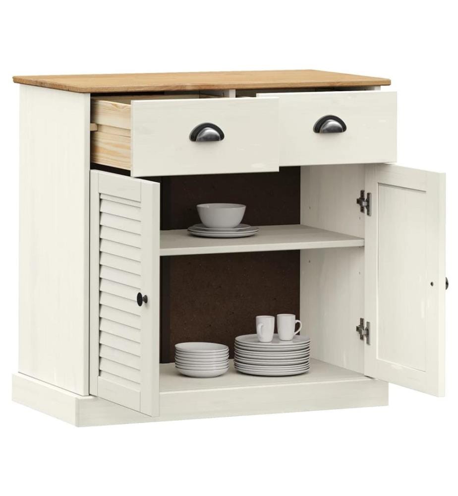 Sideboard mit Schubladen VIGO 78x40x75 cm Massivholz Kiefer