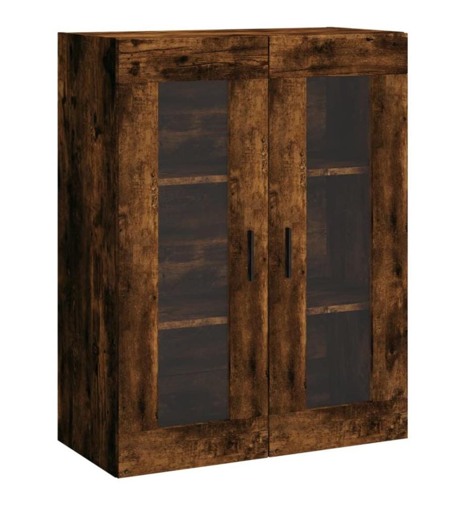 Highboard Räuchereiche 69,5x34x180 cm Holzwerkstoff