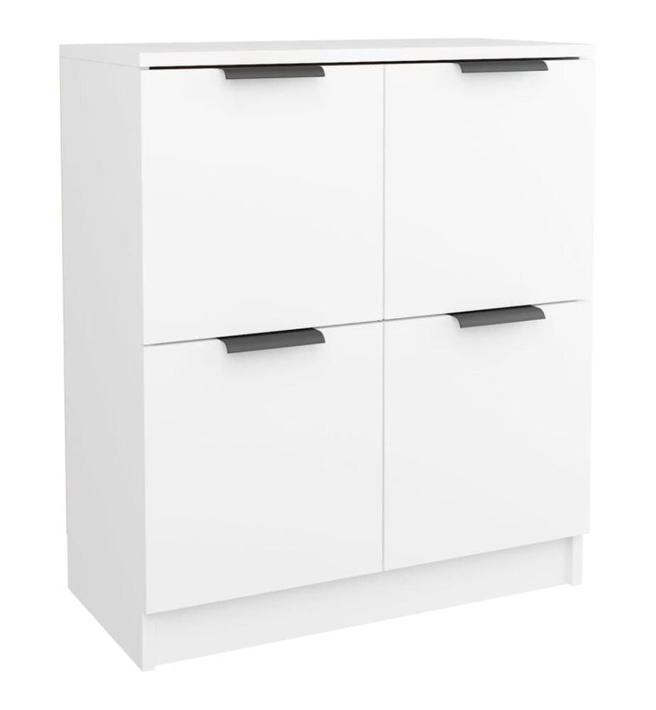 Sideboards 2 Stk. Weiss 60x30x70 cm Holzwerkstoff