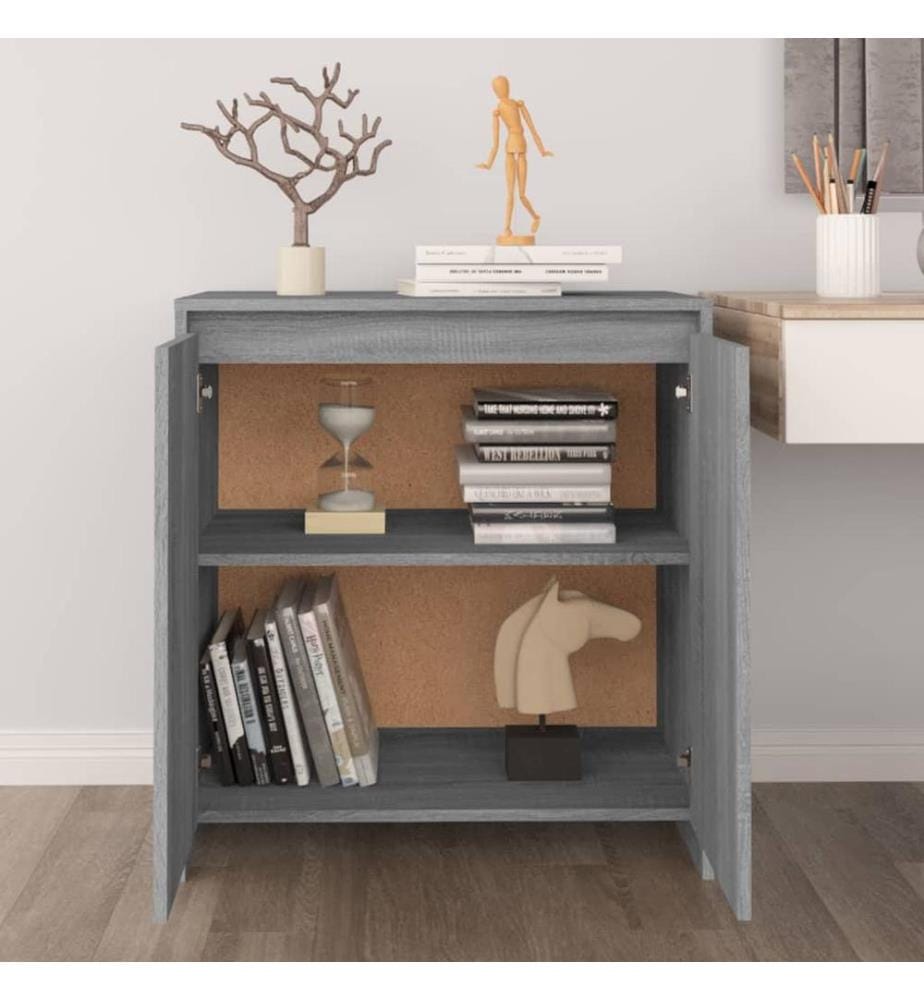 Sideboard Grau Sonoma 70x41x75 cm Holzwerkstoff