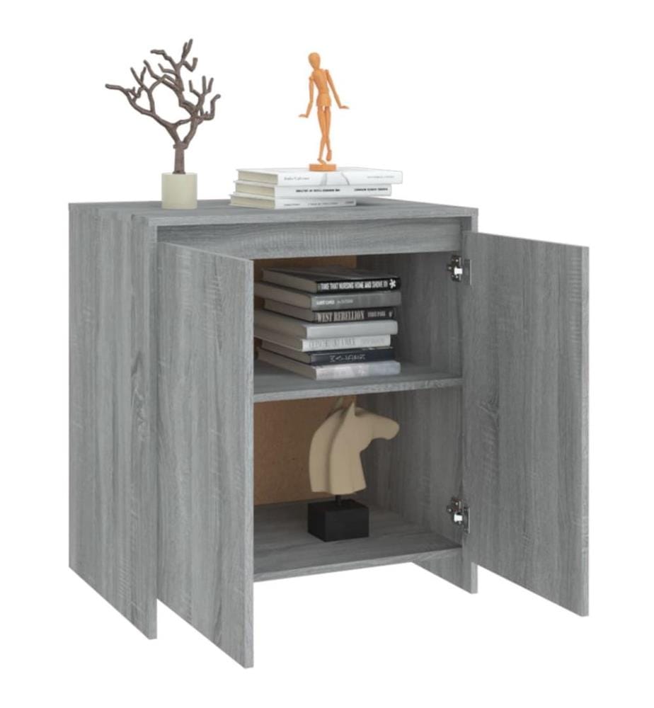 Sideboard Grau Sonoma 70x41x75 cm Holzwerkstoff