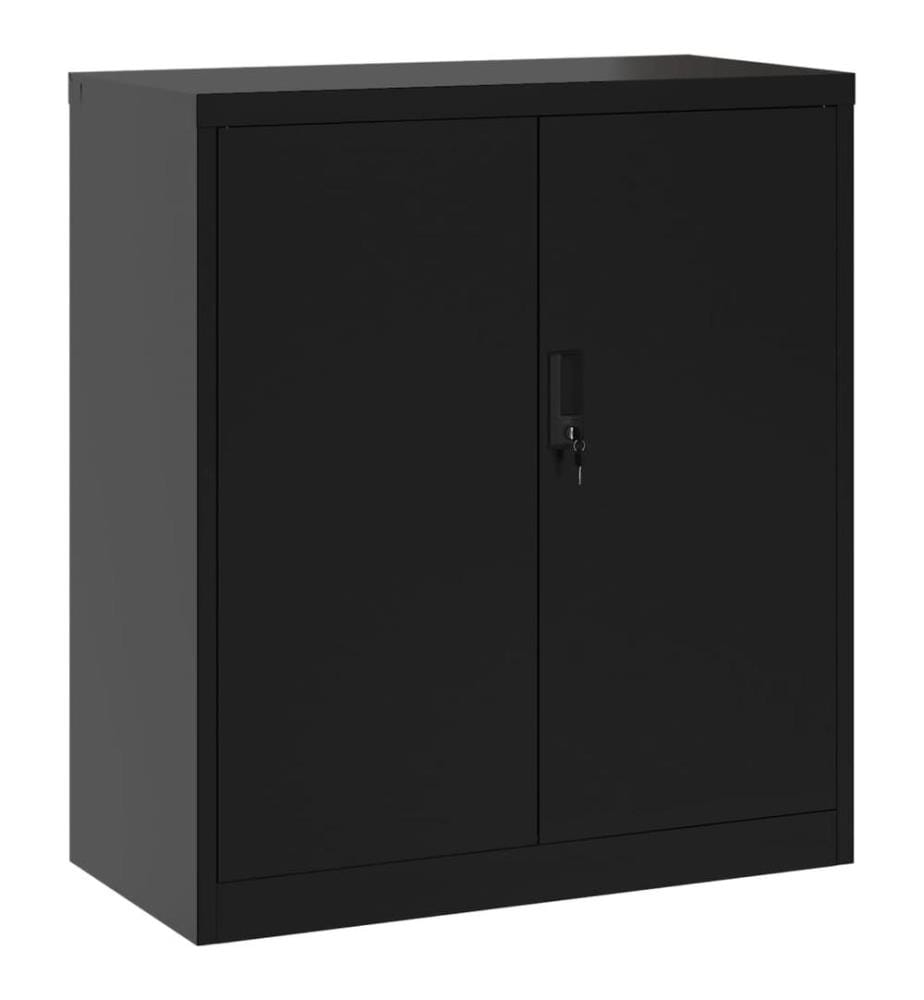 Classeur noir 79x40x90 cm acier