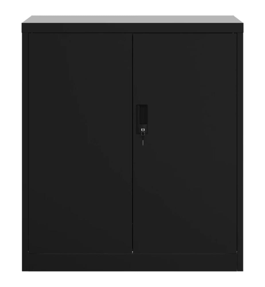 Classeur noir 79x40x90 cm acier