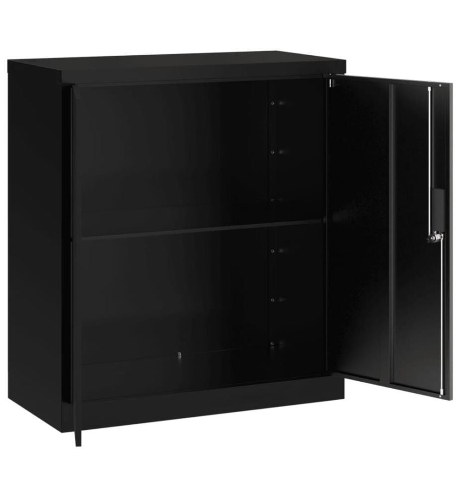 Classeur noir 79x40x90 cm acier
