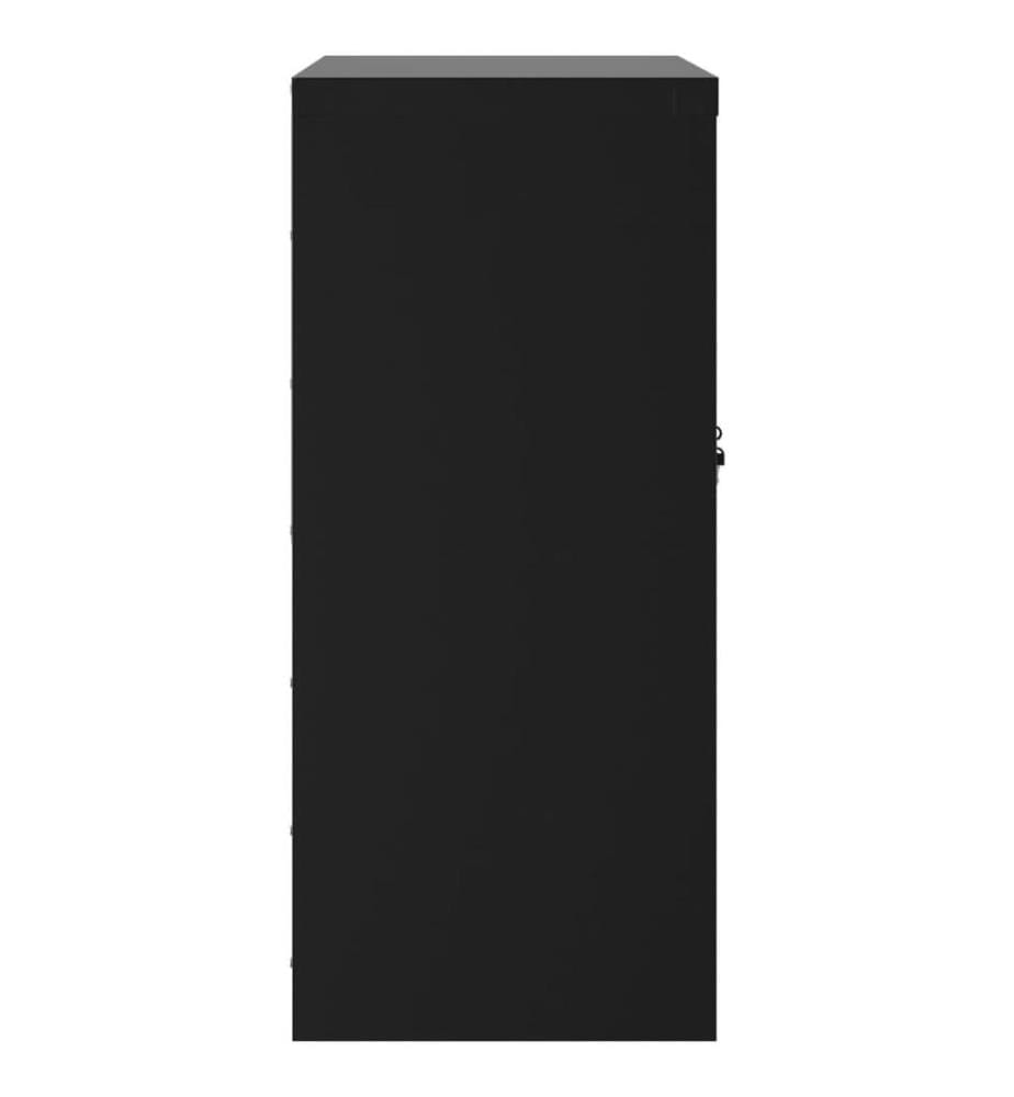 Classeur noir 79x40x90 cm acier