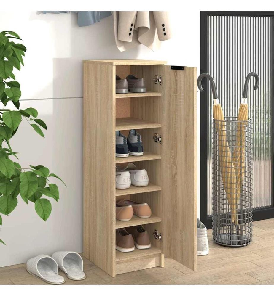 Schuhschrank Sonoma-Eiche 30x35x100 cm Holzwerkstoff