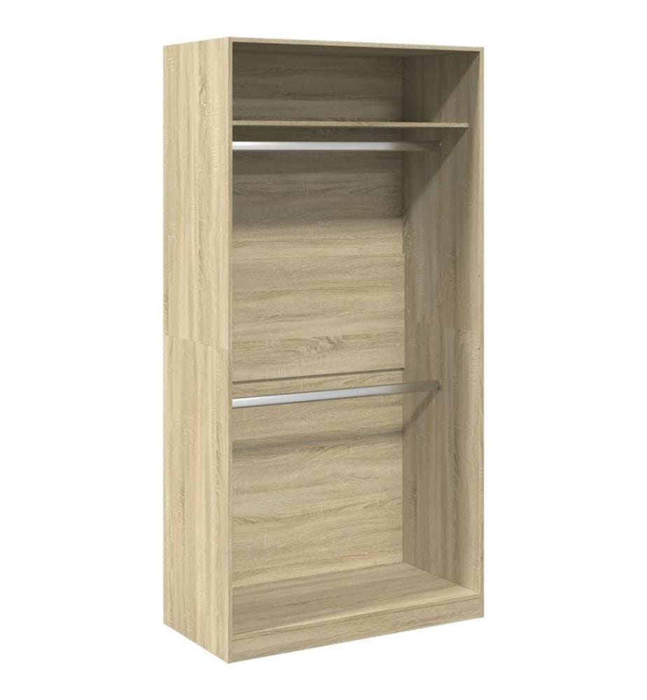 Kleiderschrank Sonoma-Eiche 100x50x200 cm Holzwerkstoff