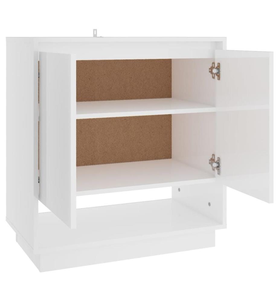 Sideboard Hochglanz-Weiss 70x41x75 cm Holzwerkstoff