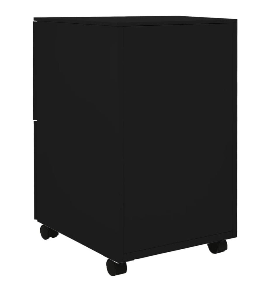 Classeur mobile Noir 39x45x67 cm Acier