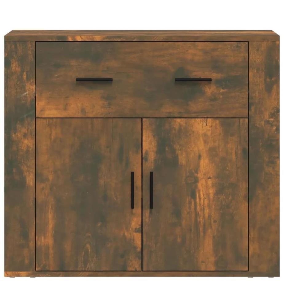 Sideboard Räuchereiche 80x33x70 cm Holzwerkstoff