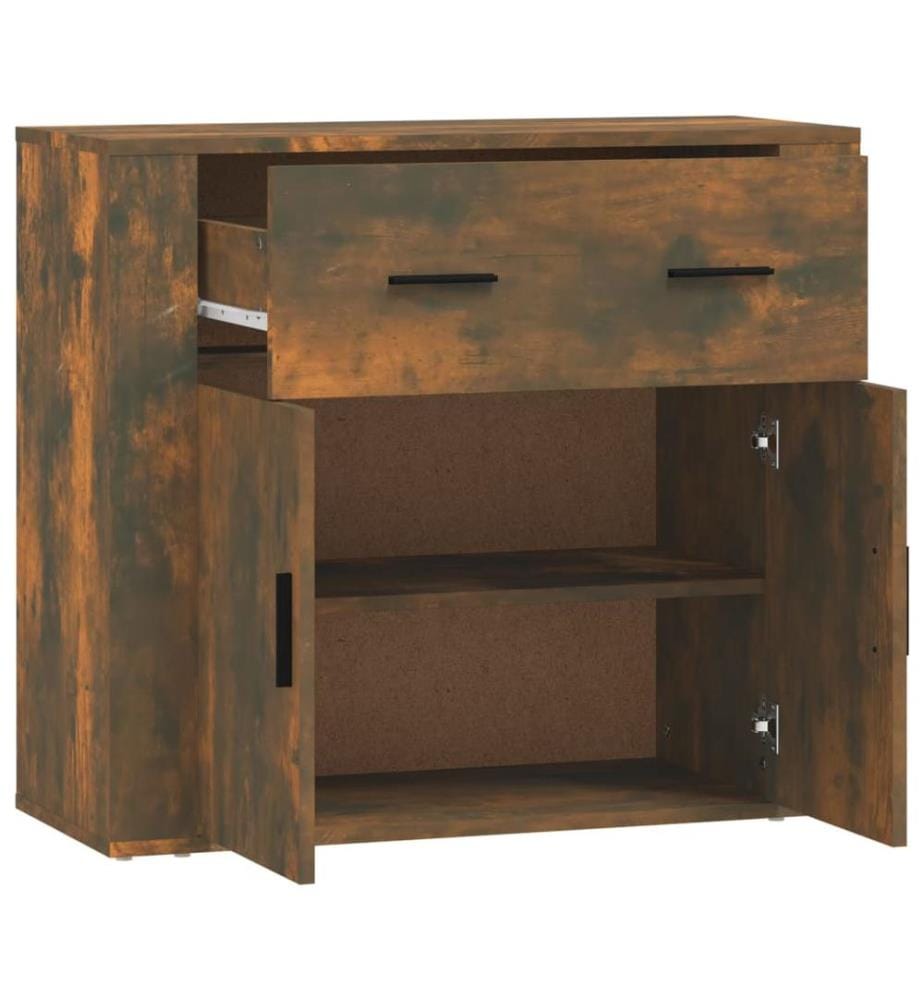 Sideboard Räuchereiche 80x33x70 cm Holzwerkstoff