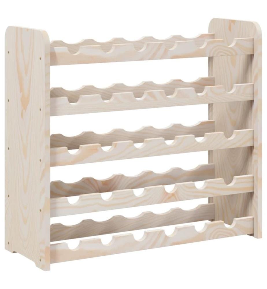 Weinregal 67,5x25x60 cm Massivholz Kiefer