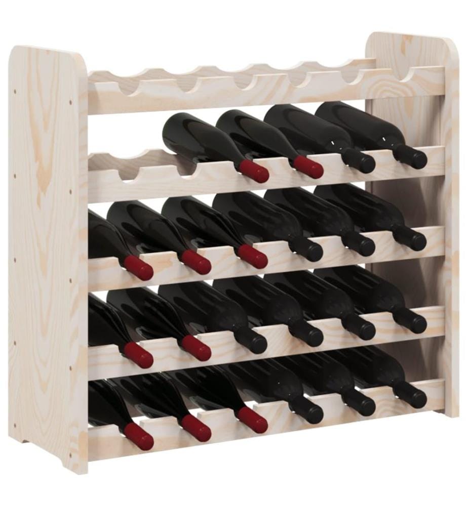 Weinregal 67,5x25x60 cm Massivholz Kiefer