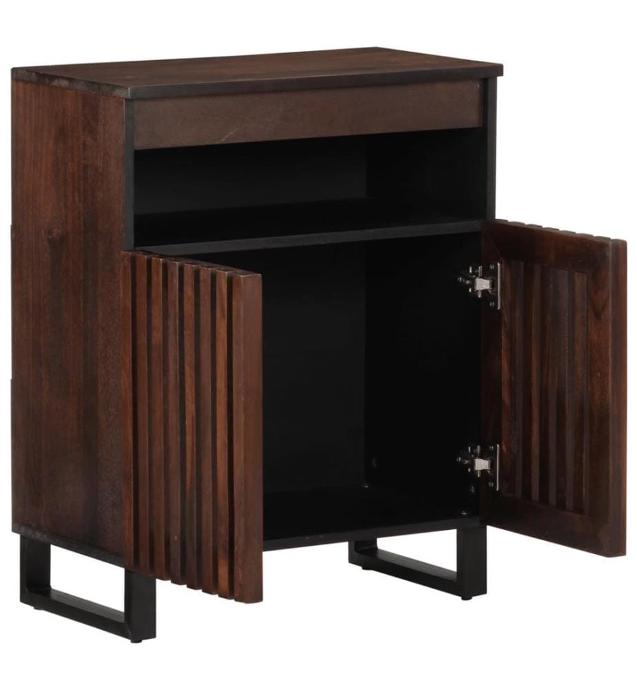 Sideboard Braun 60x34x75 cm Massivholz Mango