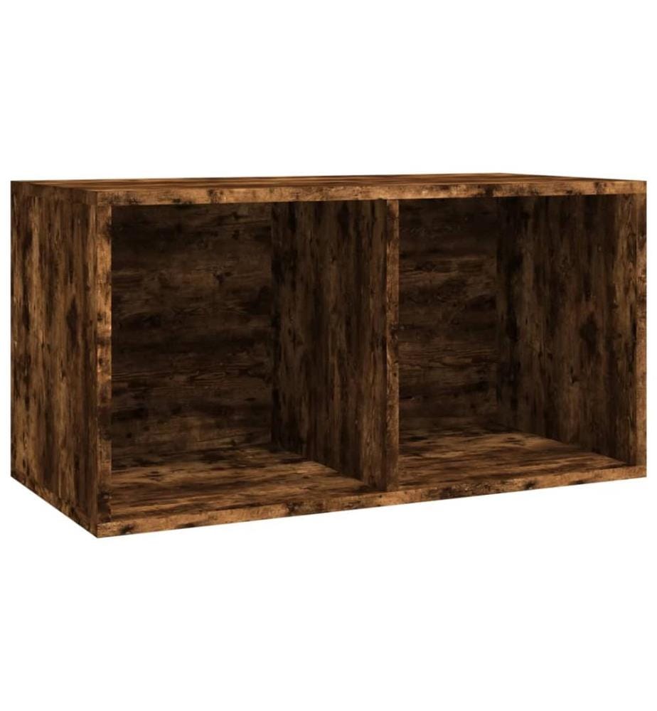 Schallplatten-Box Räuchereiche 71x34x36 cm Holzwerkstoff