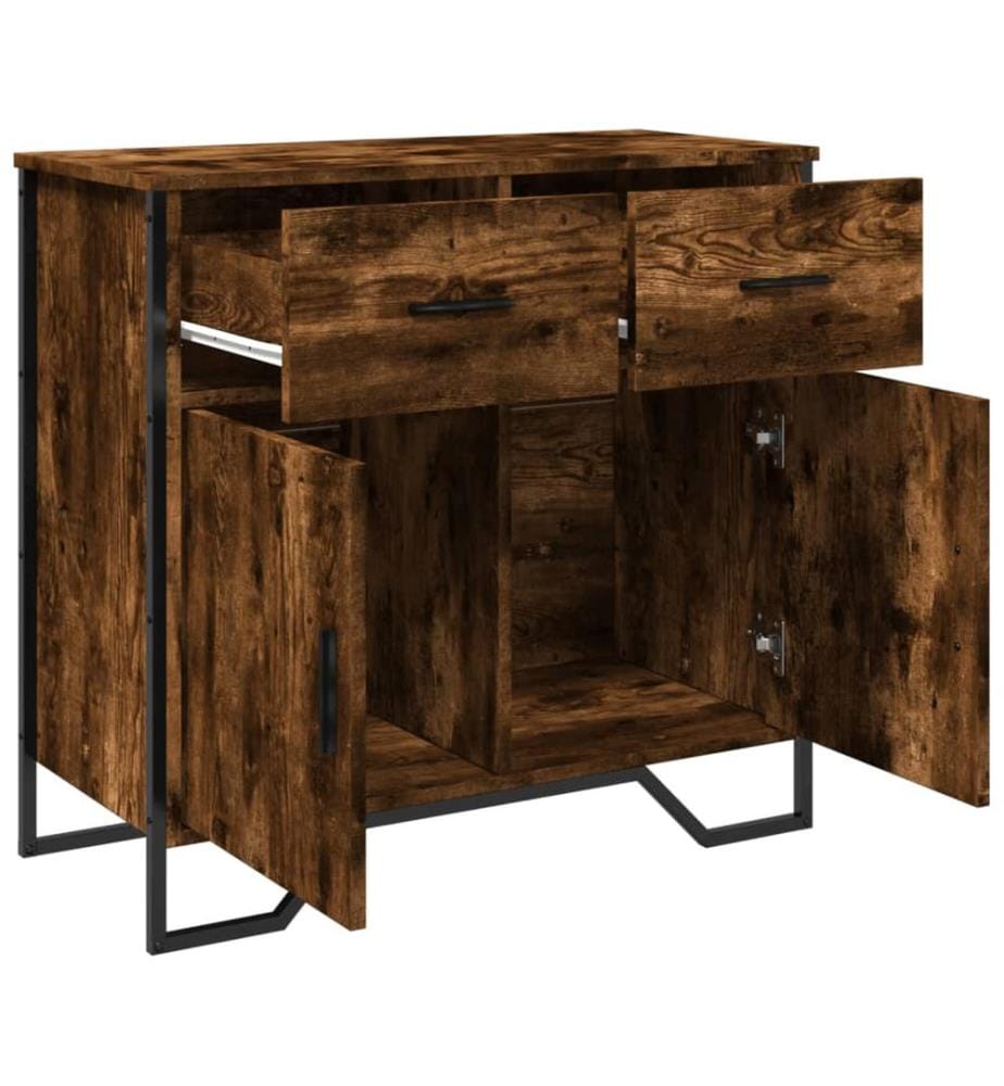Sideboard Räuchereiche 79,5x35,5x74,5 cm Holzwerkstoff